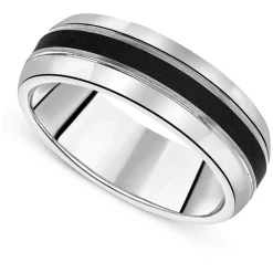 Titanium and Enamel 7mm Wedding Ring
